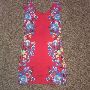 Red Floral Dress